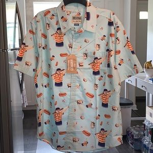 Sandlot themed button down shirt
